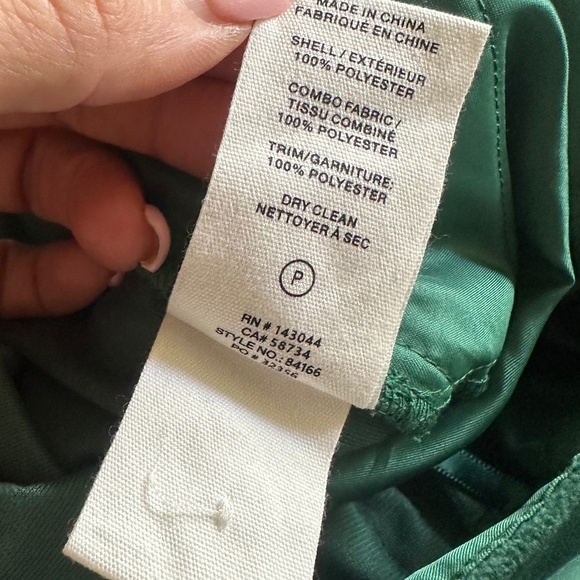 AVEC LES FILLES Plush Velvet - Satin Tuxedo Stripe Straight Leg Pants in Emerald - Picture 9 of 12